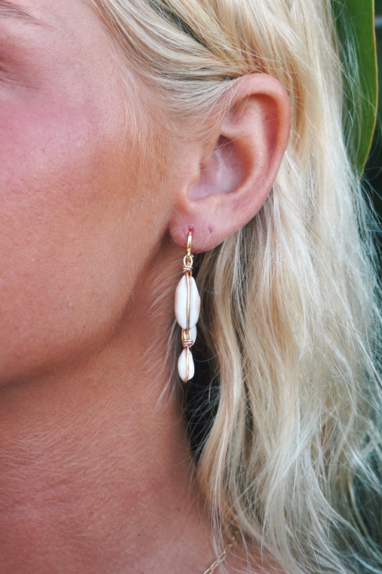Cowrie Layered Earrings