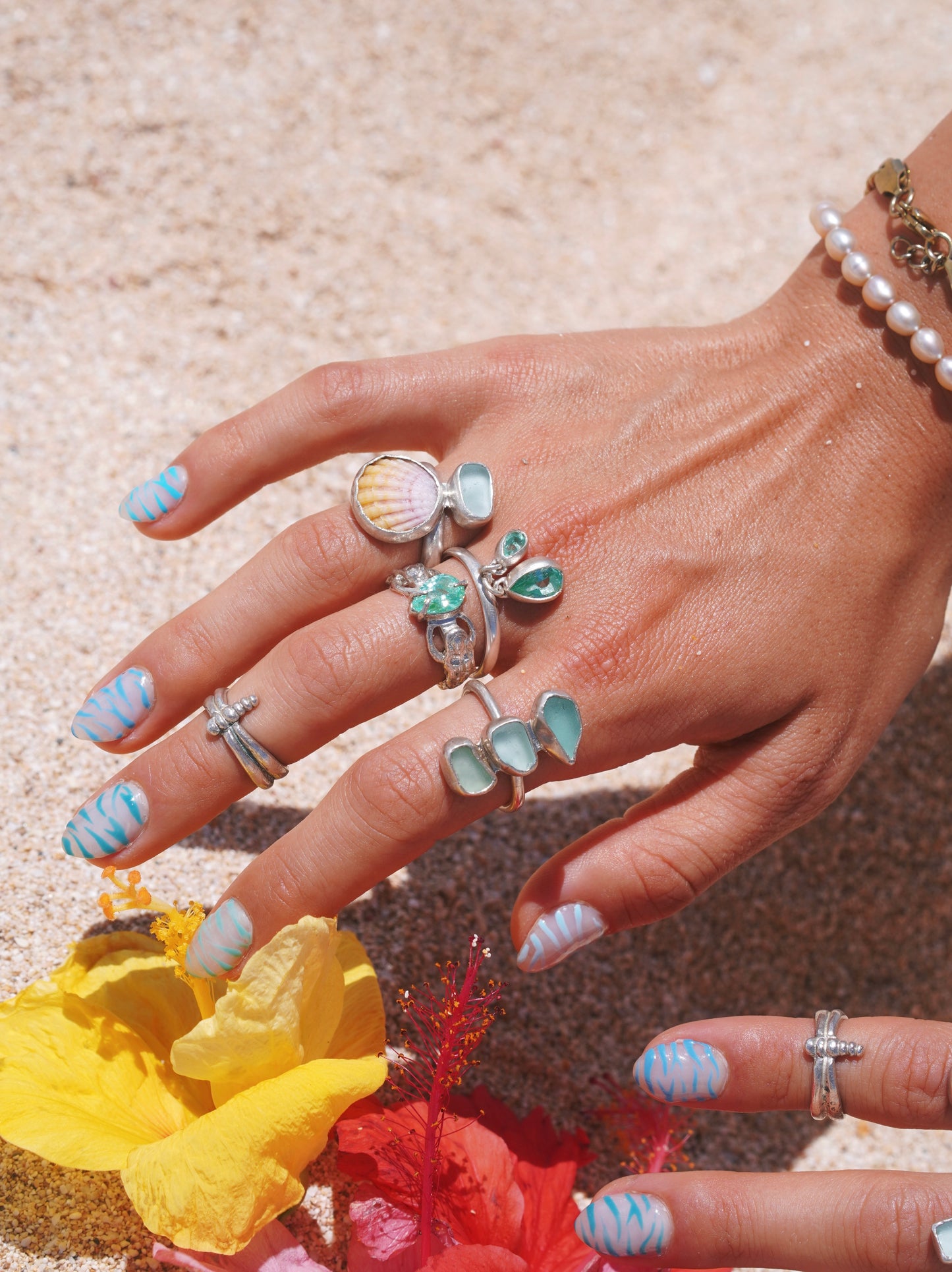 Sea Foam Green Spinel Sterling Ring